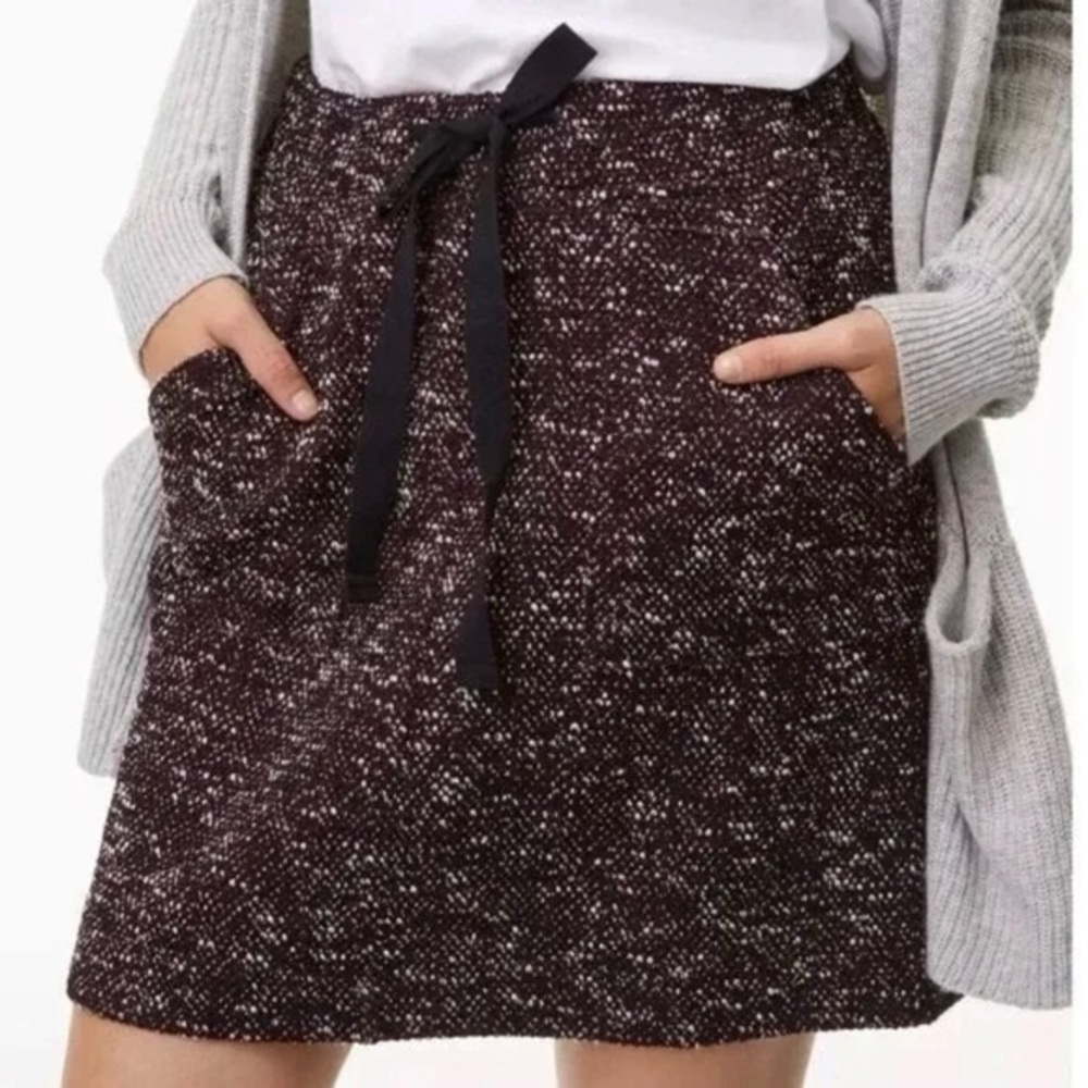 Loft Flecked Knit Skirt Size‎ Small Casual Office Comfy Stretch Mini Textured